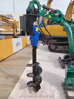 Excavator Attachments Excavator Auger Hydraulic Earth Drill Hydraulic Drill For 10-50 Ton Excavator Earth Augers