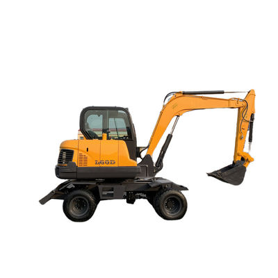 High Performance Excavator Digger 6T Hydraulic Wheeled Excavator Wheel Type Hydraulic Excavator Machine
